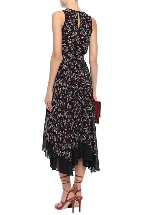 michael kors floral kleid mint|Floral Print Georgette Tie.